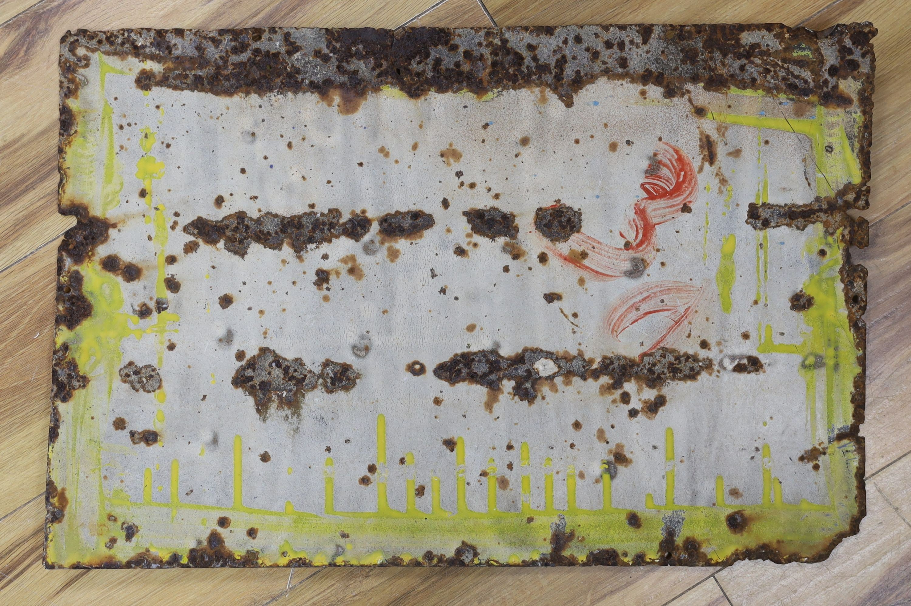 An enamel advertising sign, 'Colman's Mustards' 40x61cm